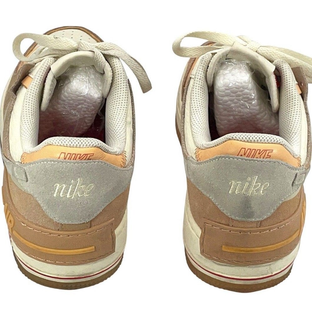 Nike Air Force 1 Shadow Beige Peach Tan Men’s Size 9.5 Sneakers - Picture 4 of 7